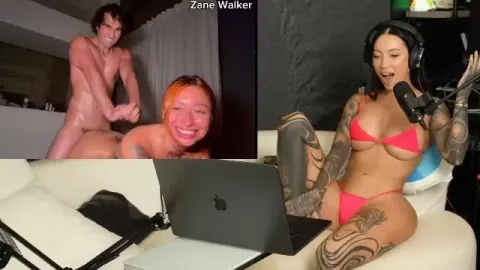 Tattooed performer in intense scene